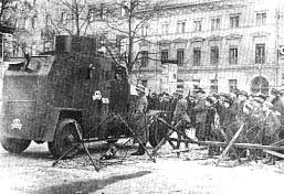 Freikorpssoldaten Unter Den Linden, Berlin