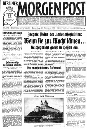 Titelblatt der Berliner Morgenpost
